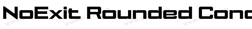 NoExit Rounded Conde字体转换